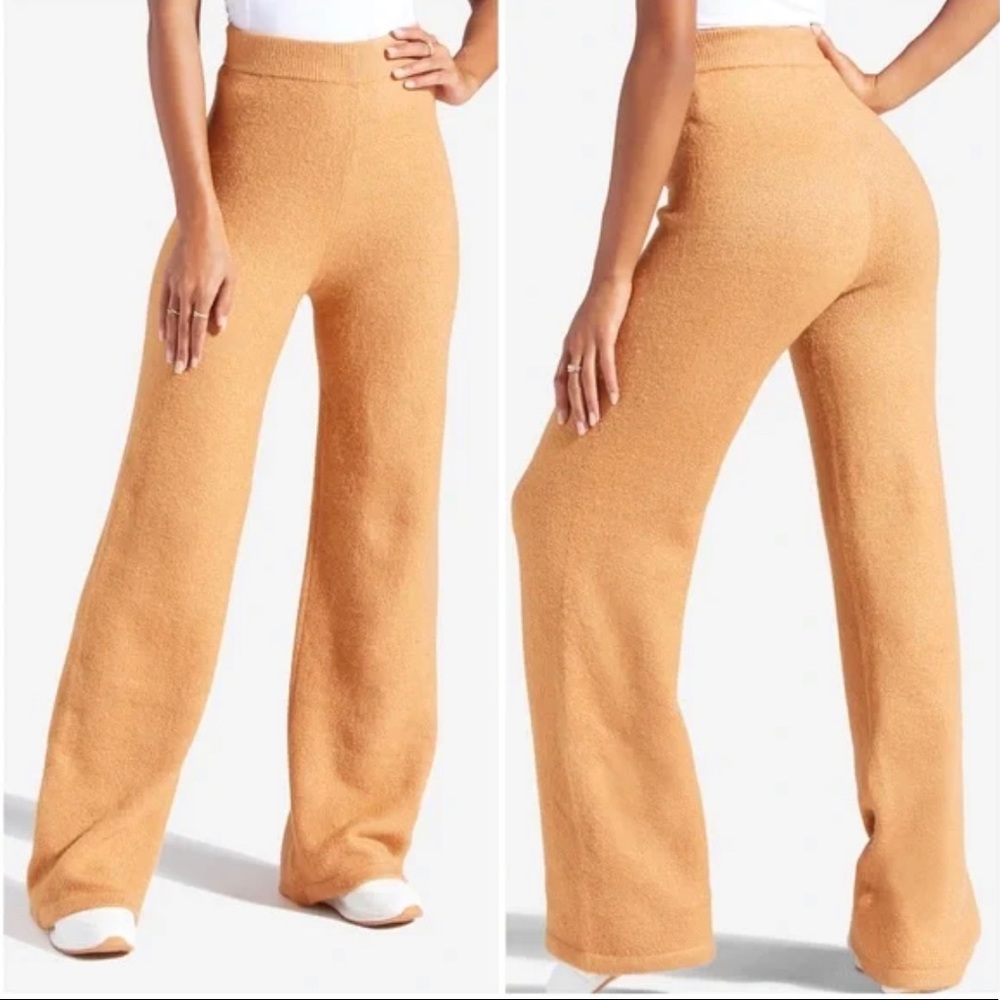 NWT Camel Wide Leg Soft Knit Pants